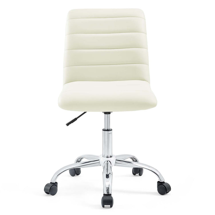 Louise Armless Mid Back Vinyl Office Chair