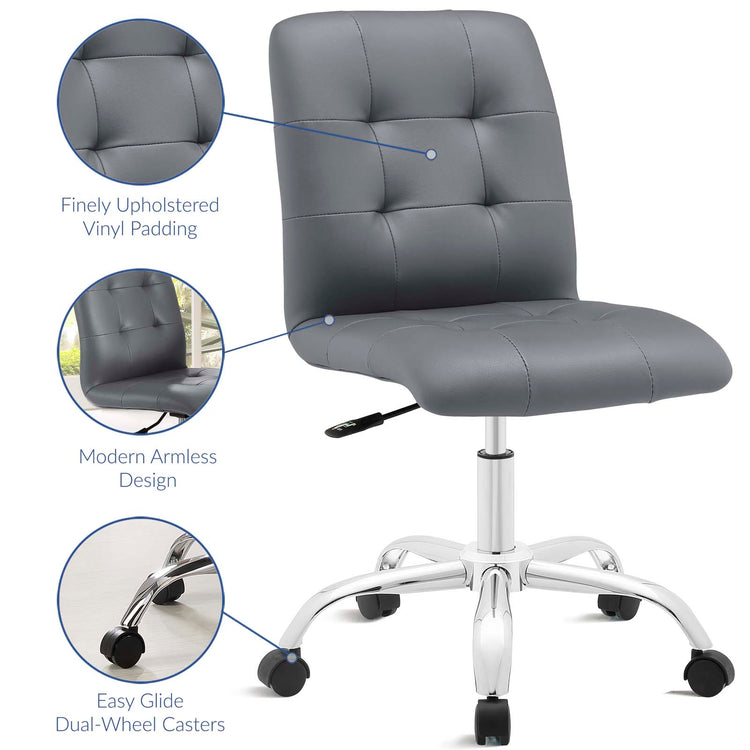 Calliope Armless Mid Back Office Chair