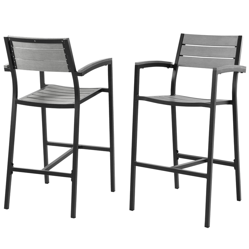 Drake Bar Stool Outdoor Patio Set of 2