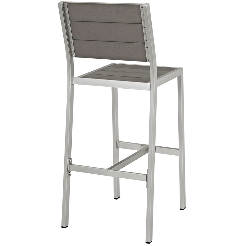 Aviana Outdoor Patio Aluminum Armless Bar Stool