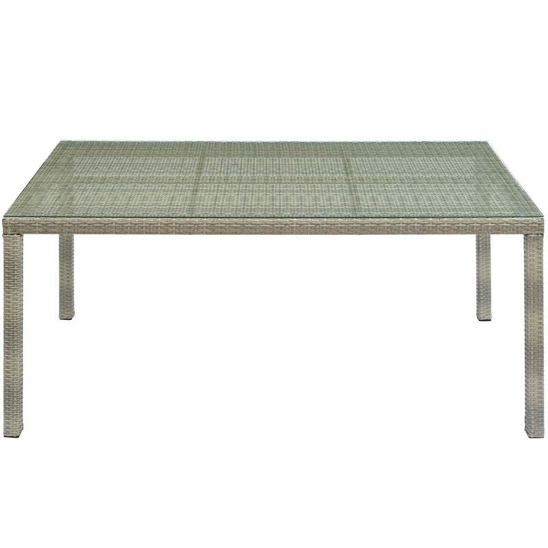 Maisie 70" Outdoor Patio Wicker Rattan Dining Table