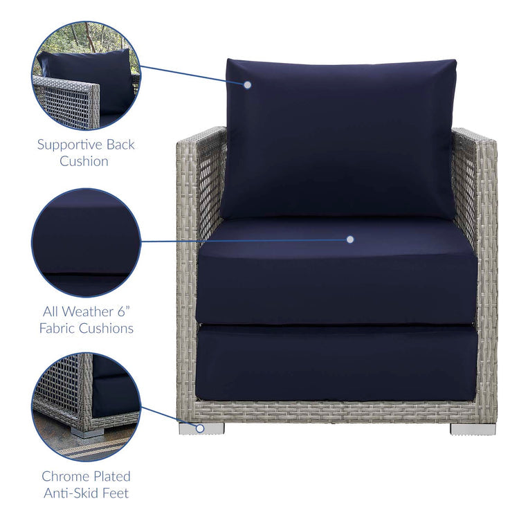 Sean Rattan Outdoor Patio Armchair