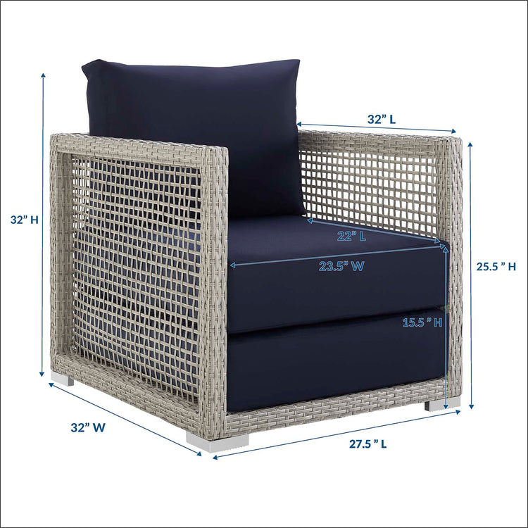 Sean Rattan Outdoor Patio Armchair