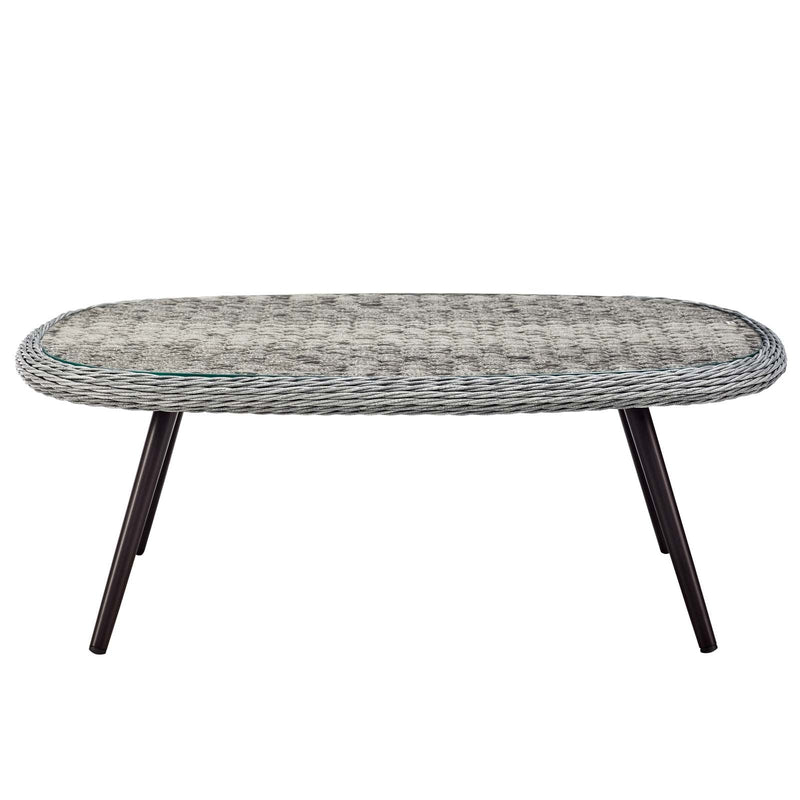 Nico Outdoor Patio Wicker Rattan Coffee Table