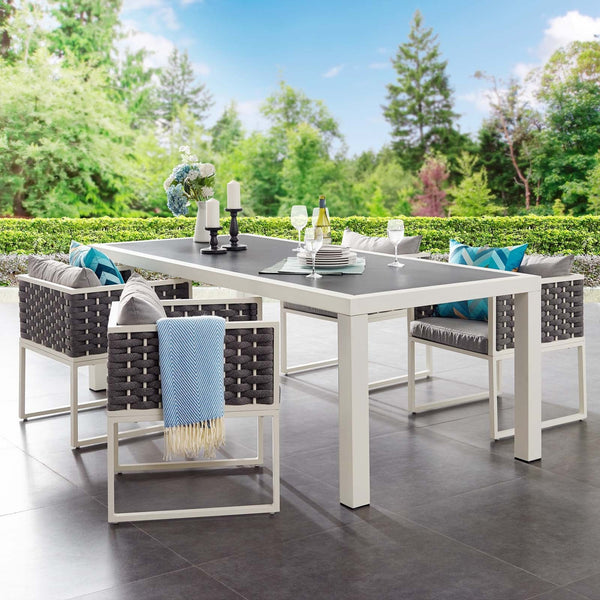 Emory 90.5" Outdoor Patio Aluminum Dining Table