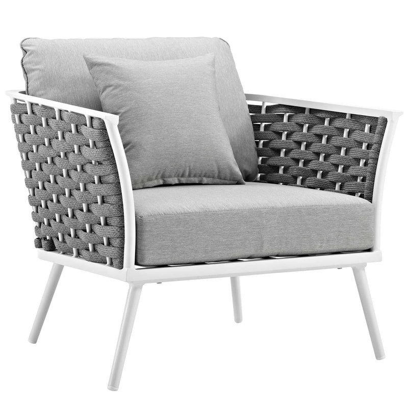 Emory Outdoor Patio Aluminum Armchair