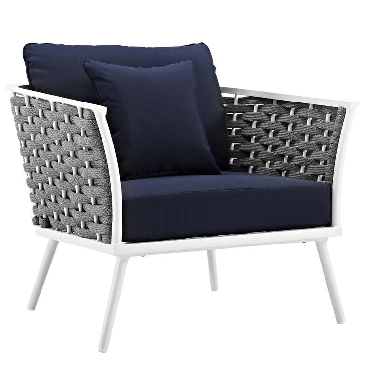 Emory Outdoor Patio Aluminum Armchair