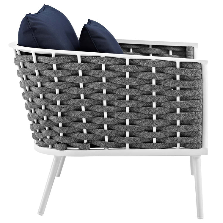 Emory Outdoor Patio Aluminum Armchair