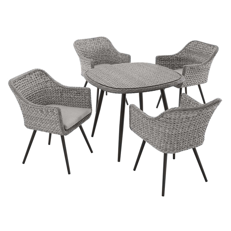 Nico 5 Piece Outdoor Patio Wicker Rattan Dining Set