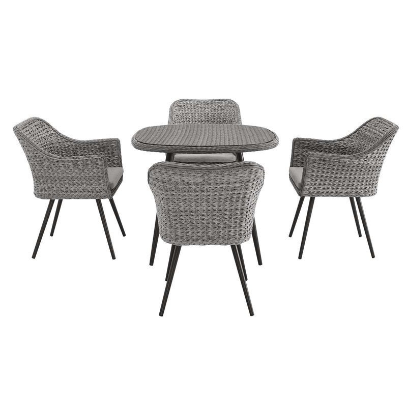 Nico 5 Piece Outdoor Patio Wicker Rattan Dining Set