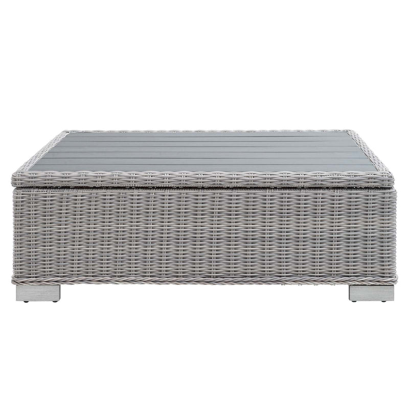 Santiago 45" Outdoor Patio Wicker Rattan Coffee Table