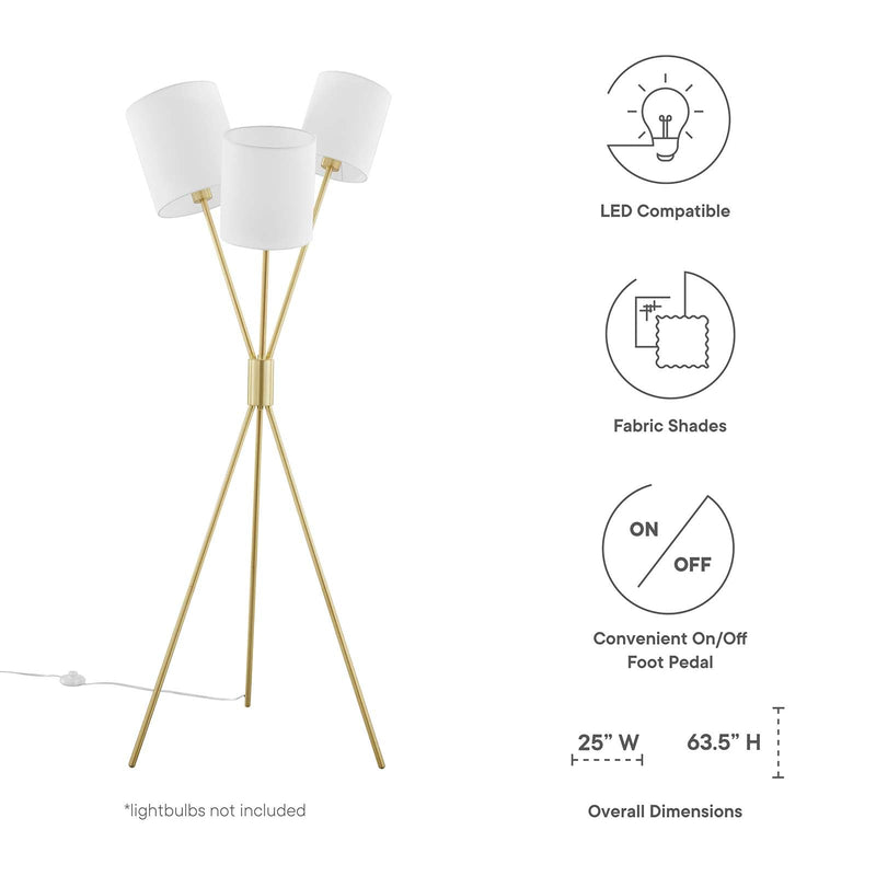 Rylie 3-Light Floor Lamp