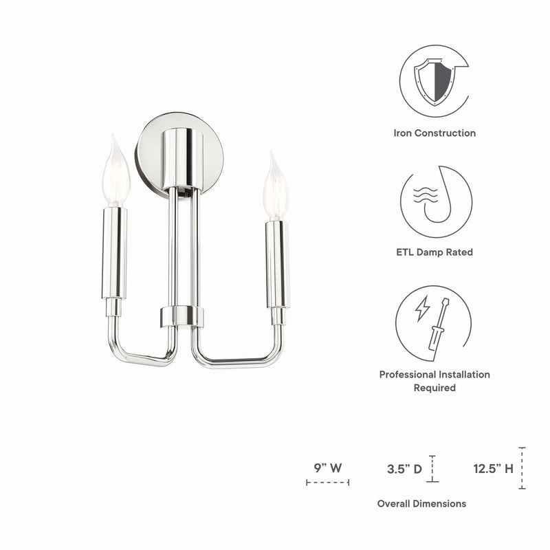 Eithan 2-Light Wall Sconce