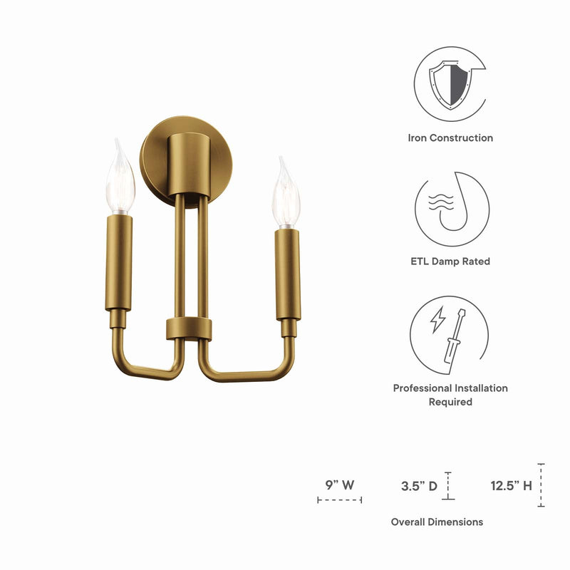 Eithan 2-Light Wall Sconce