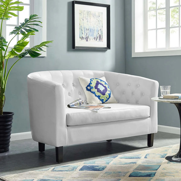 Jamal Upholstered Vinyl Loveseat