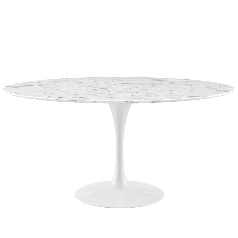 Angie 60" Round Artificial Marble Dining Table