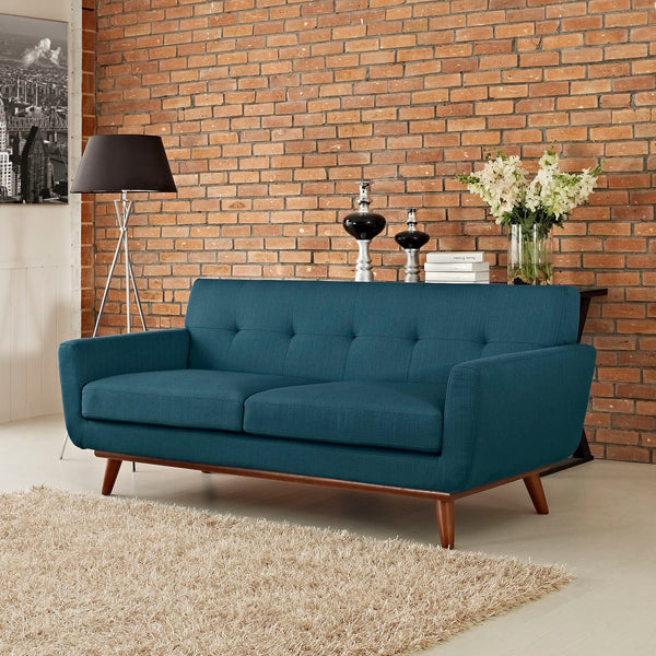 Brianna Upholstered Fabric Loveseat