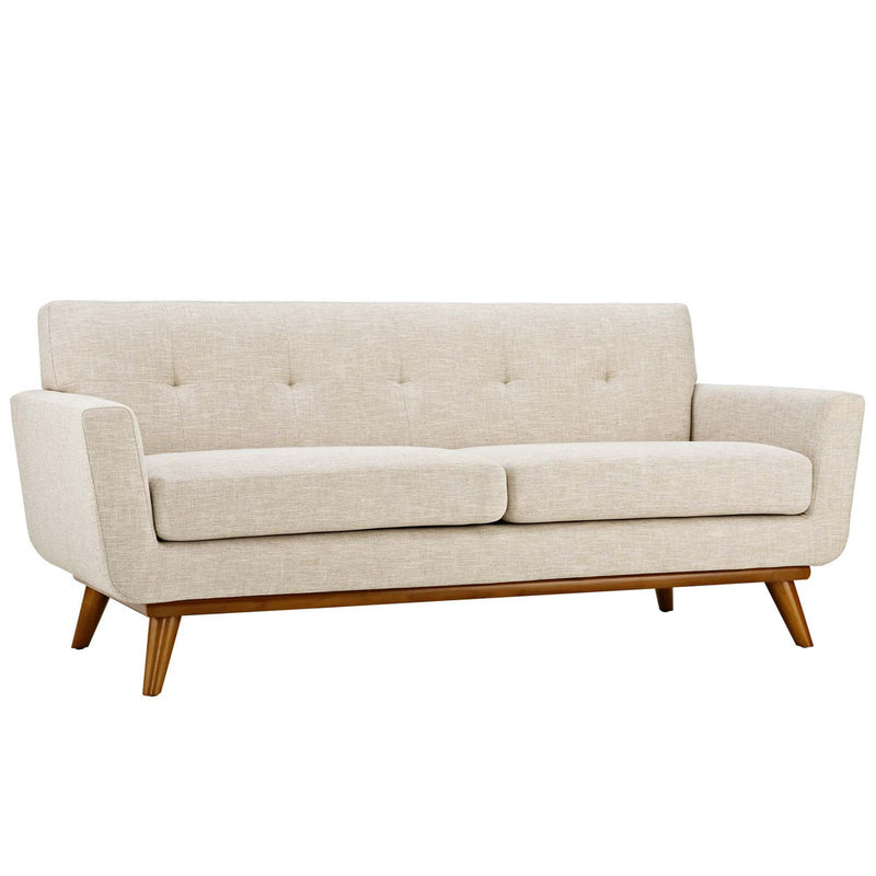 Brianna Upholstered Fabric Loveseat