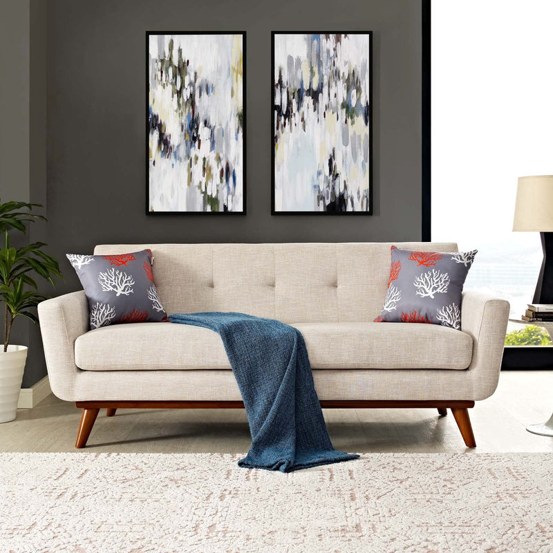 Brianna Upholstered Fabric Loveseat