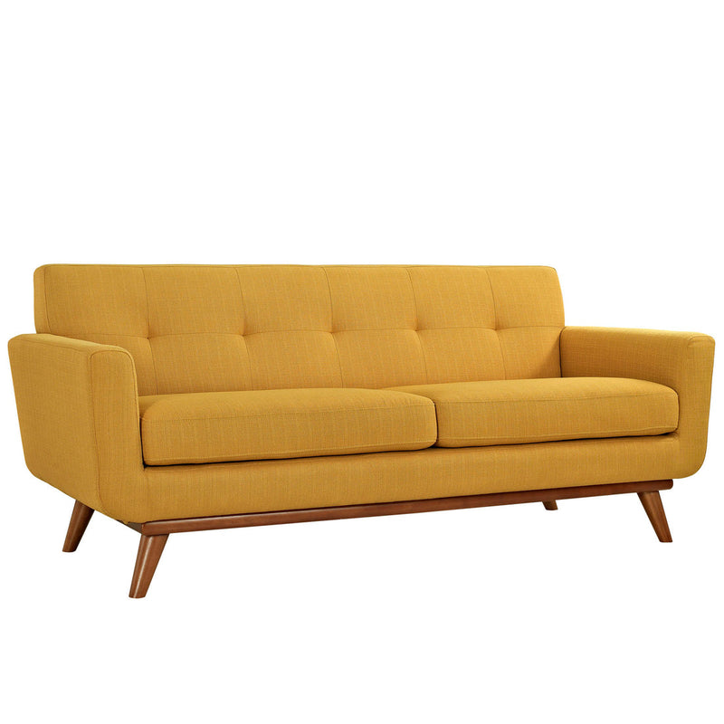 Brianna Upholstered Fabric Loveseat