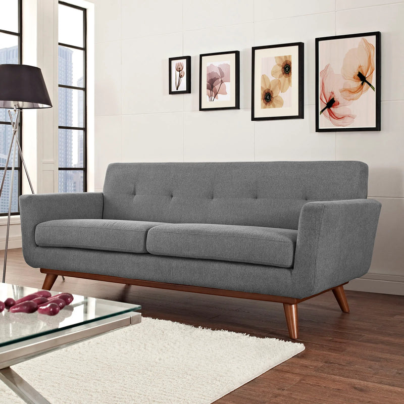 Brianna Upholstered Fabric Loveseat