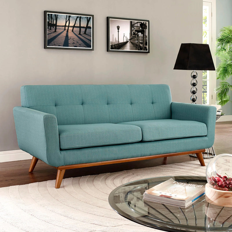 Brianna Upholstered Fabric Loveseat