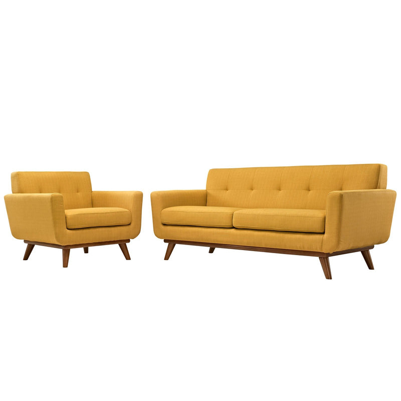 Rosalia Armchair and Loveseat Set of 2