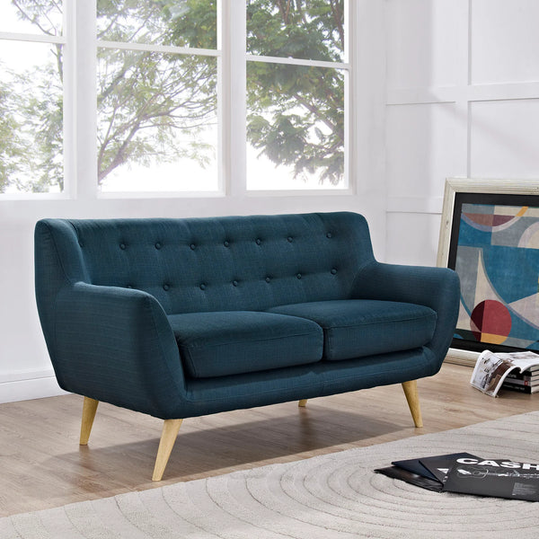 Emilia Upholstered Fabric Loveseat