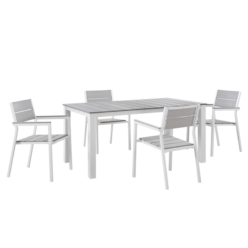 Avalynn 5 Piece Outdoor Patio Dining Set