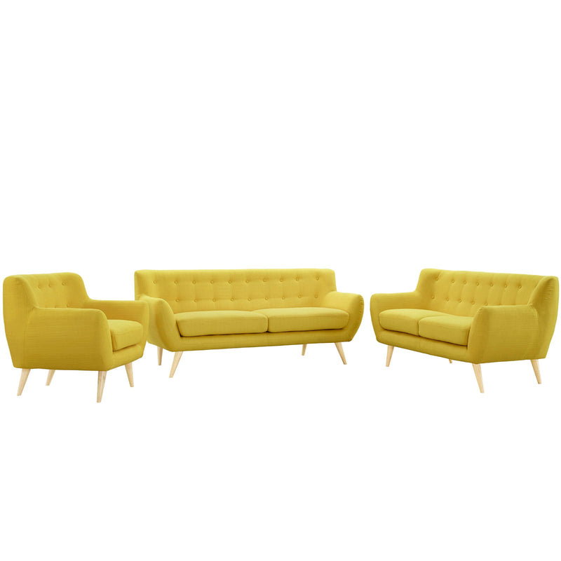 Emilia 3 Piece Living Room Set