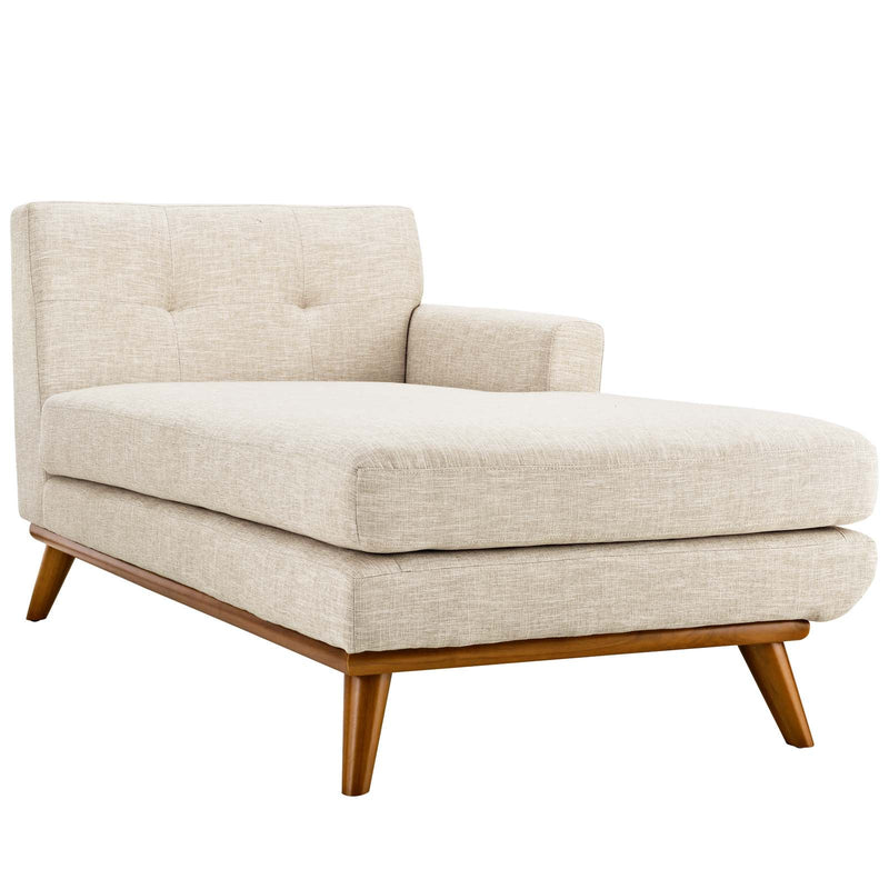 Brianna Right-Facing Upholstered Fabric Chaise