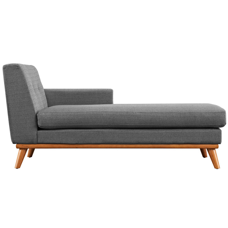 Brianna Right-Facing Upholstered Fabric Chaise