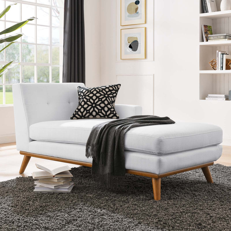 Brianna Right-Facing Upholstered Fabric Chaise