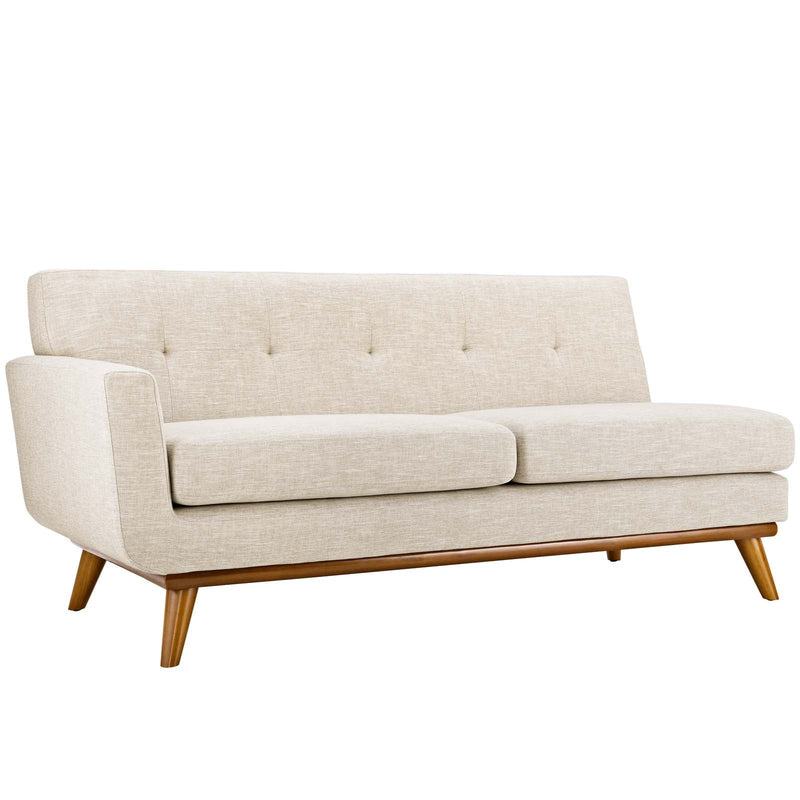 Brianna Left-Arm Upholstered Fabric Loveseat