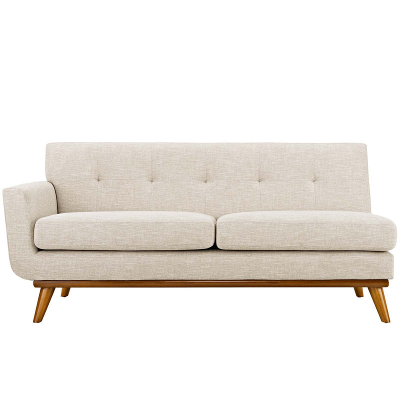 Brianna Left-Arm Upholstered Fabric Loveseat