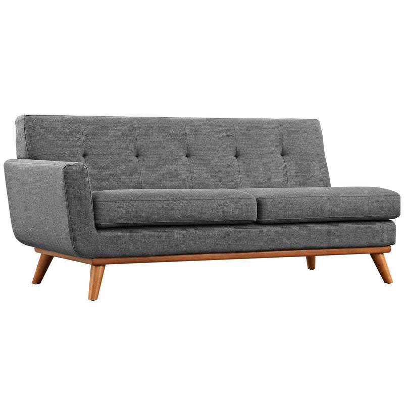 Brianna Left-Arm Upholstered Fabric Loveseat