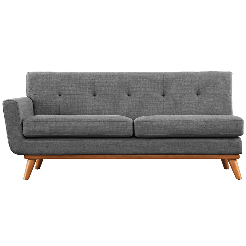 Brianna Left-Arm Upholstered Fabric Loveseat