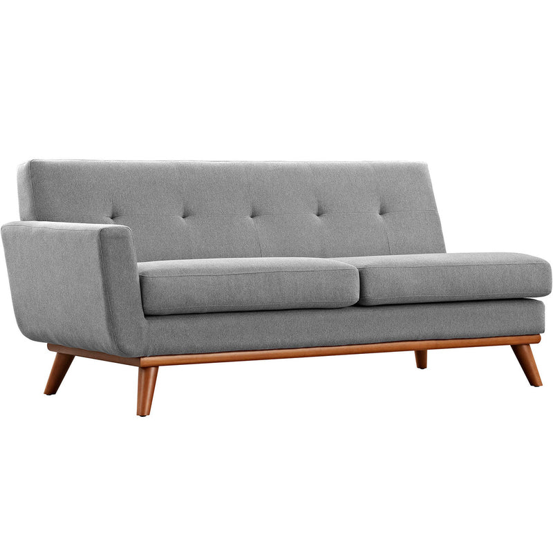 Brianna Left-Arm Upholstered Fabric Loveseat