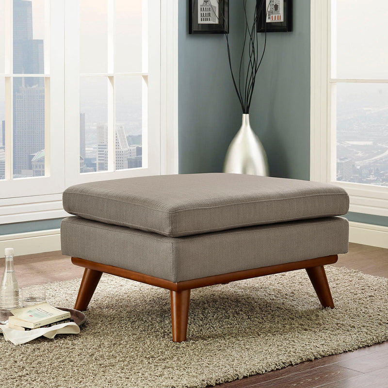 Brianna Upholstered Fabric Ottoman