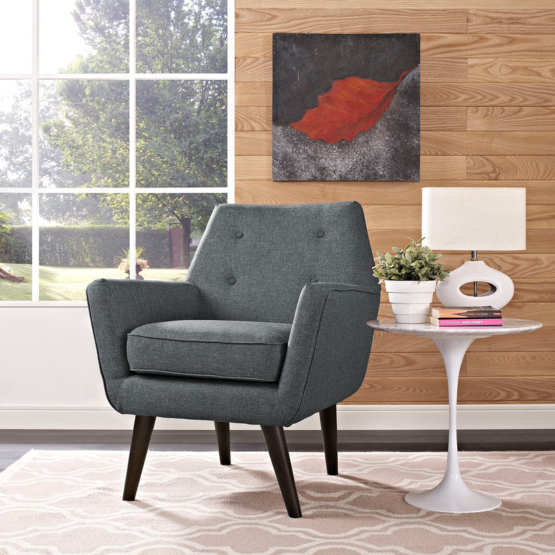 Gerardo Upholstered Fabric Armchair