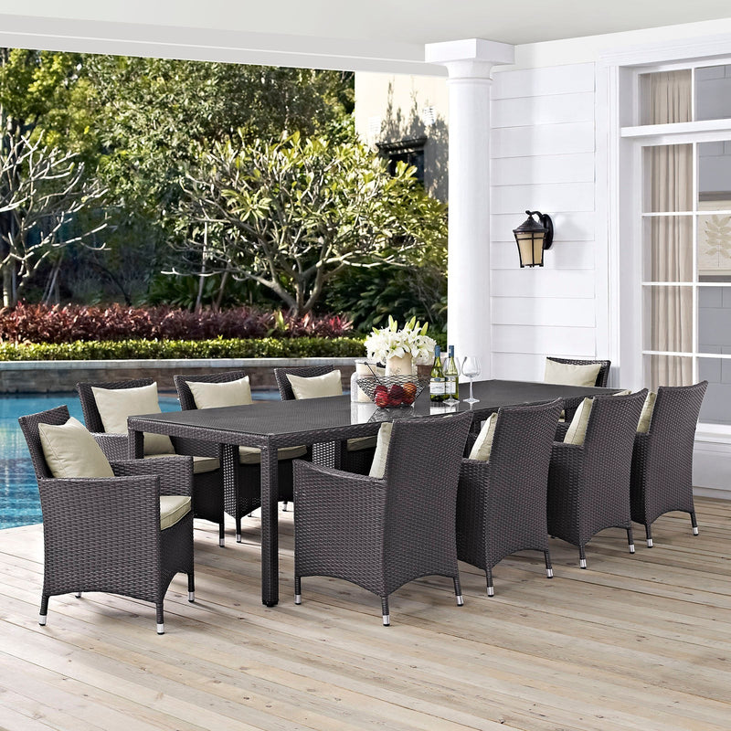 Ariyah 11 Piece Outdoor Patio Dining Set