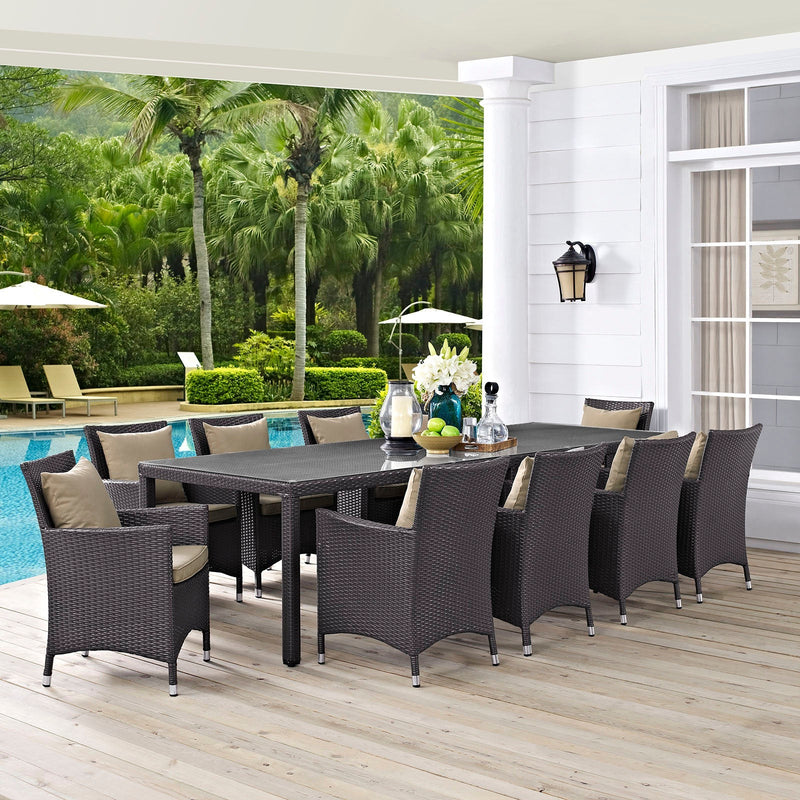 Ariyah 11 Piece Outdoor Patio Dining Set