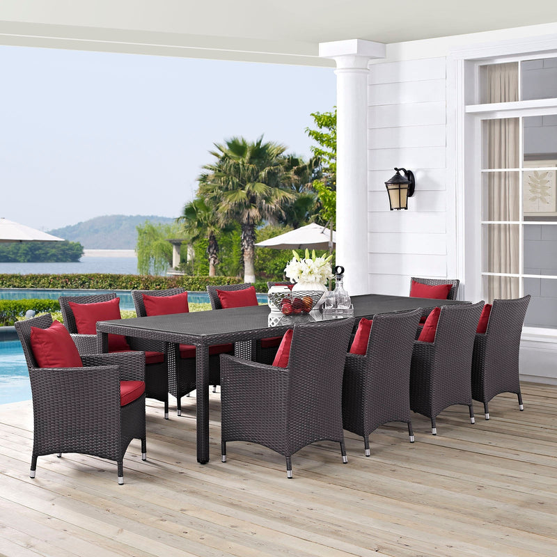 Ariyah 11 Piece Outdoor Patio Dining Set