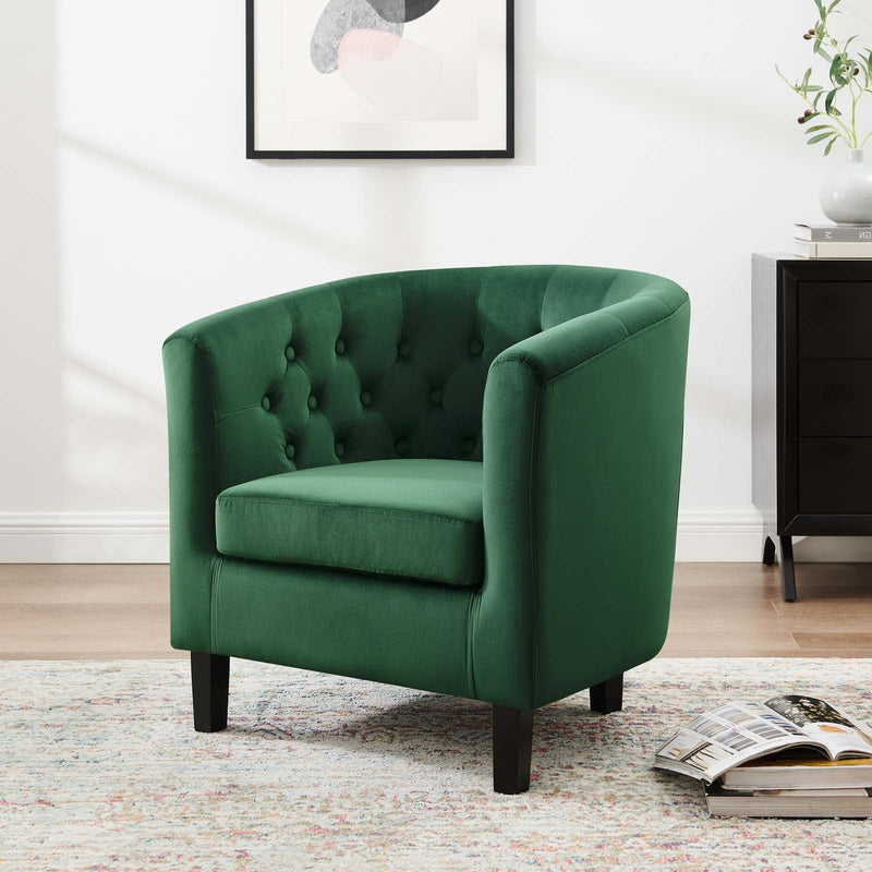 Jamal Performance Velvet Armchair