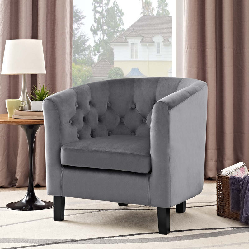 Jamal Performance Velvet Armchair