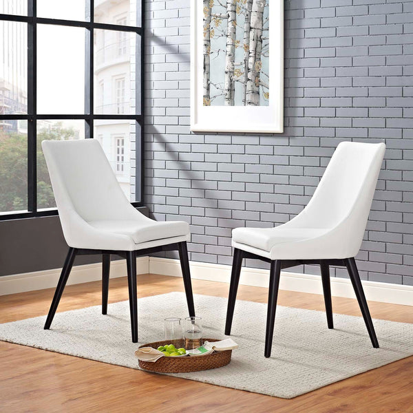 Chance Dining Side Chair Vinyl Set of 2