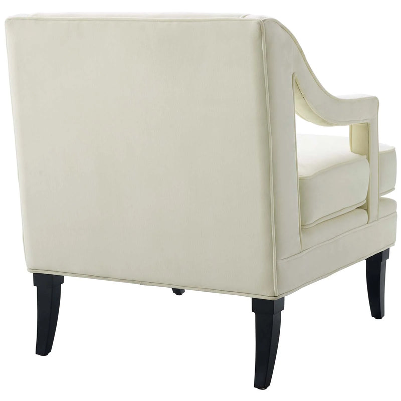 Daleyza Button Tufted Performance Velvet Armchair