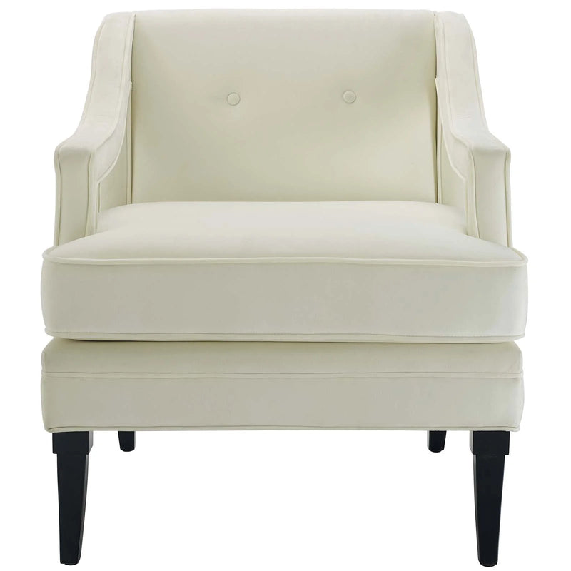 Daleyza Button Tufted Performance Velvet Armchair