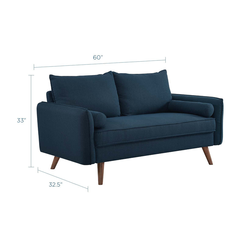 Dominik Upholstered Fabric Loveseat