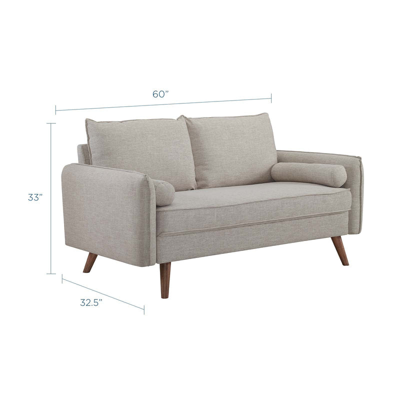 Dominik Upholstered Fabric Loveseat